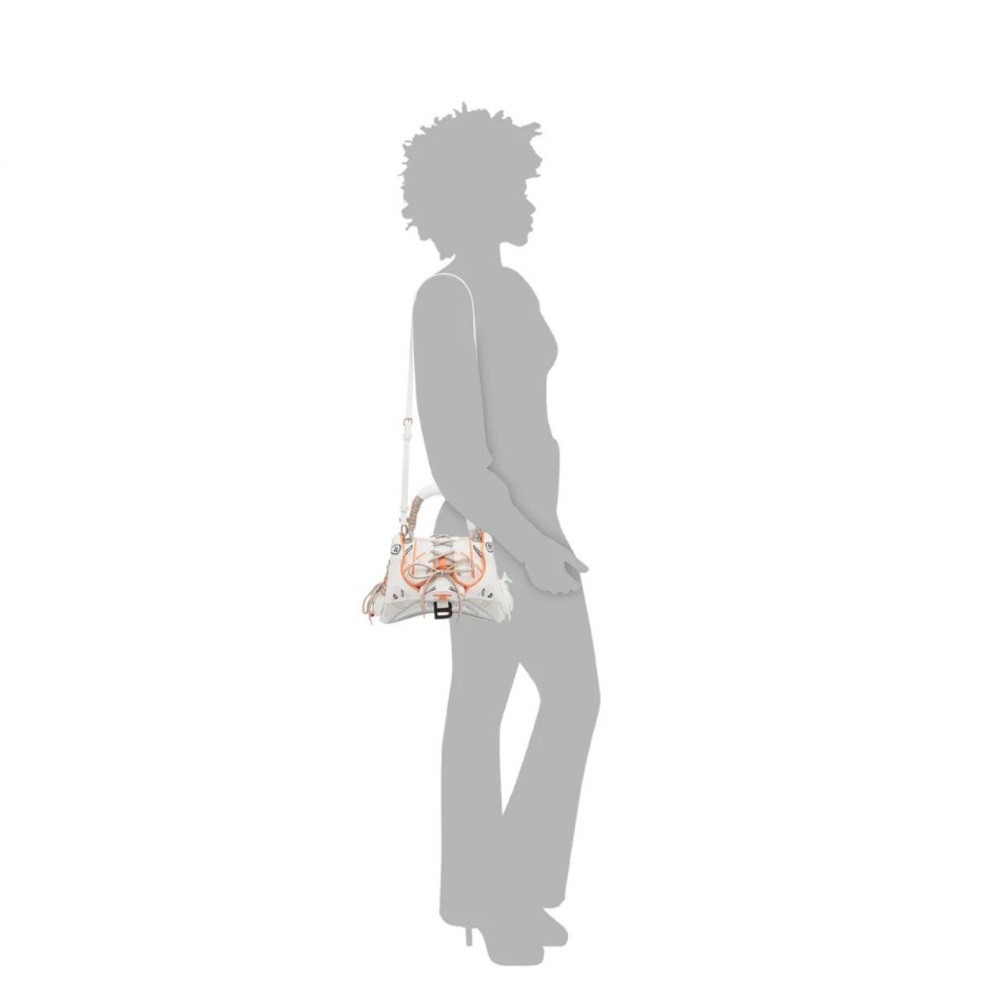 Balenciaga White and Orange Satchel - Picture 3 of 8